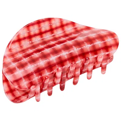 Chunks Medium Suki Claw Clip In Red Plaid