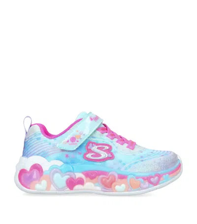 Skechers Eternal Heart Lights Sneakers In Blue