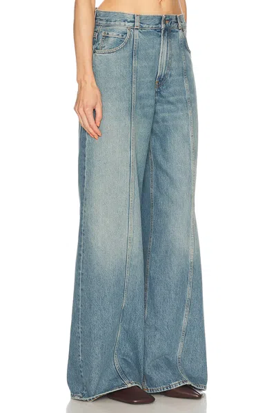 Haikure Peace Wide Leg Jeans In Lagoon Wash