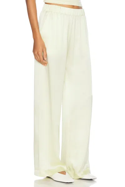 Sablyn Brynn Wide Leg Pant In Pale Citron