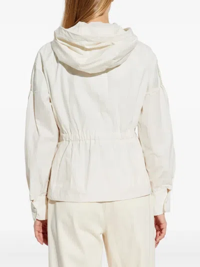 Moncler Charmeil Giubbotto In White