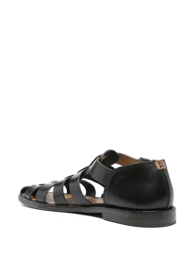 Moma Man Sandals Black Size 9 Leather In Black