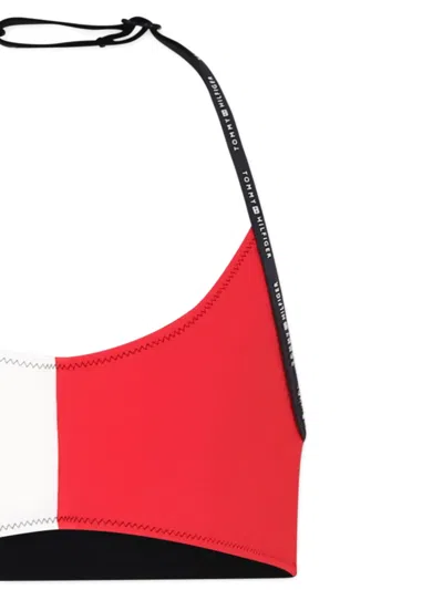 Tommy Hilfiger Junior Colour-block Bikini In 蓝色