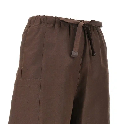 Max Mara Haway High-waist Shorts In Brown
