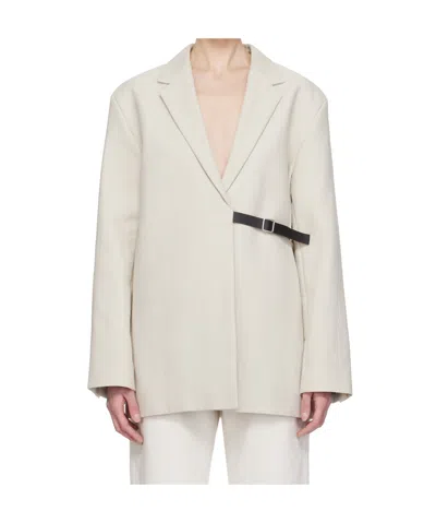 Studio Nicholson Beige Silas Blazer In White
