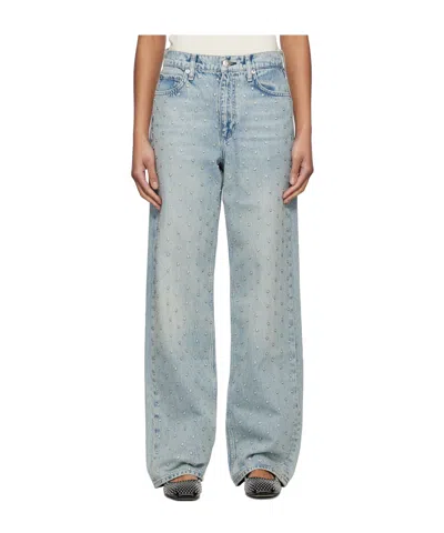 Rag & Bone Blue Shea Relaxed Straight Jeans
