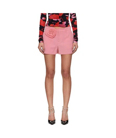 Blumarine Belt Loop Shorts In Pink