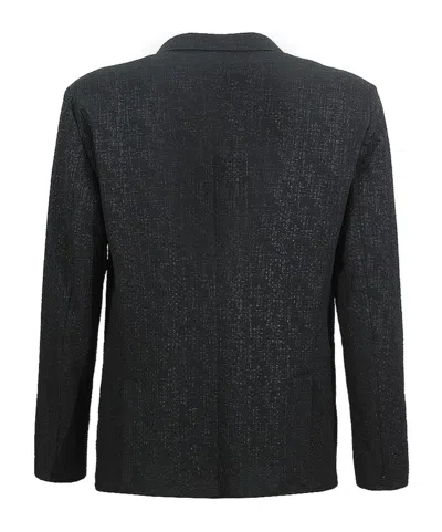 Emporio Armani Single-breasted Blazer Jacket In Black
