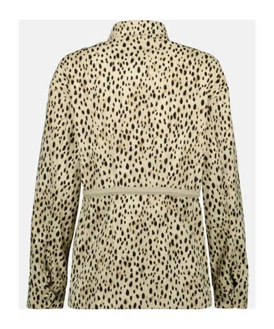Moncler Saulon Technical Twill Field Jacket In Nude