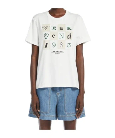 Weekend Max Mara T-shirts And Polos Beige In White