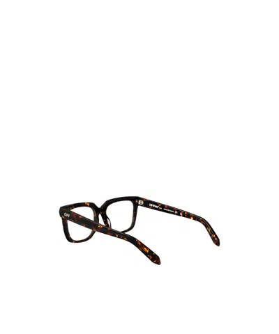 Off-white Full Frame Plain Mirror In Brown