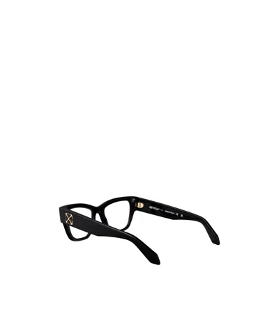 Off-white Full Frame Plain Mirror In Black
