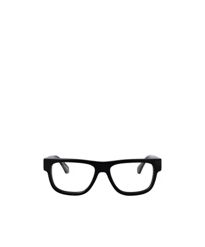 Off-white Full Frame Plain Mirror In Black