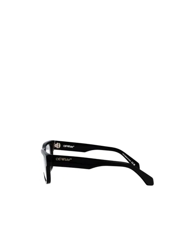 Off-white Full Frame Plain Mirror In Black