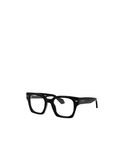 Off-white Full Frame Plain Mirror In Black