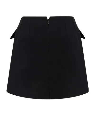 Alexander Mcqueen Alexander Mc Queen Wool Mini Skirt In Black