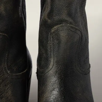 Miu Miu Leather Boots In Cocoa Brown