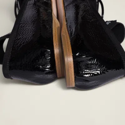 Miu Miu Logo-printed Bow Detailed Ballerina Shoes In Animal Print