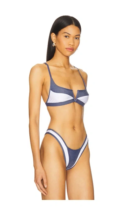 Fae X Revolve Gypsy Bikini Top In Blue