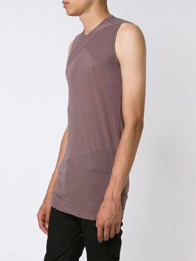 Shop Julius Sheer Tank Top - Brown