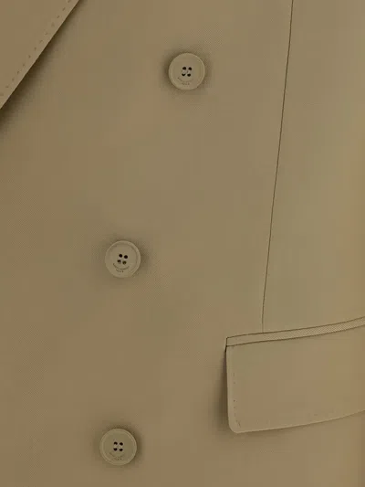 Saint Laurent Men Wool Blazer Jacket In Brown