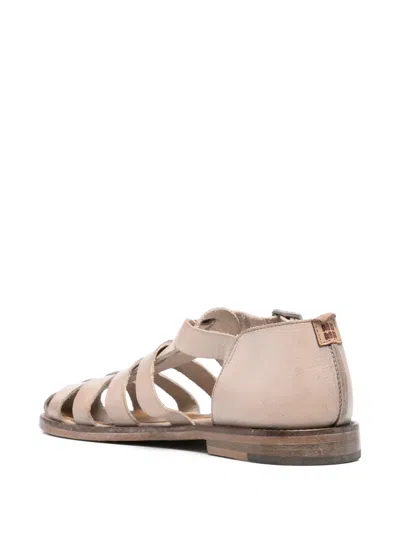 Moma Woman Sandals Taupe Size 8 Leather In Pink