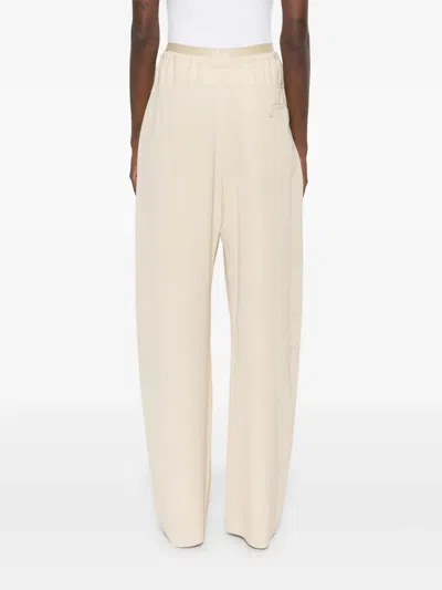 Lanvin Drawstring Trousers In Neutrals