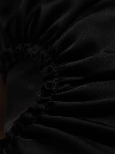 Victoria Beckham Ruched Mini Dress In Black