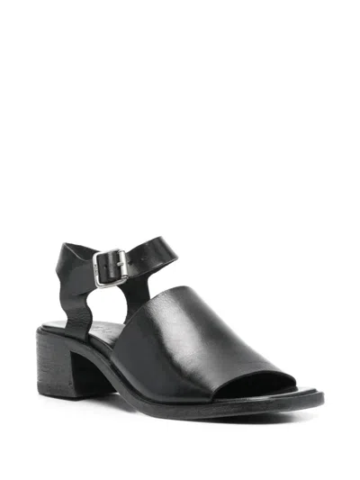 Moma Woman Sandals Black Size 8 Leather In Black