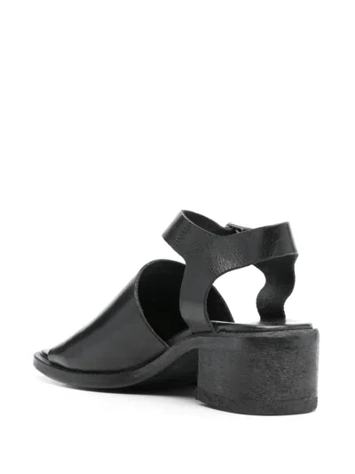 Moma Woman Sandals Black Size 8 Leather In Black