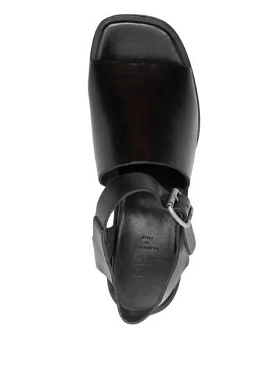 Moma Woman Sandals Black Size 8 Leather In Black