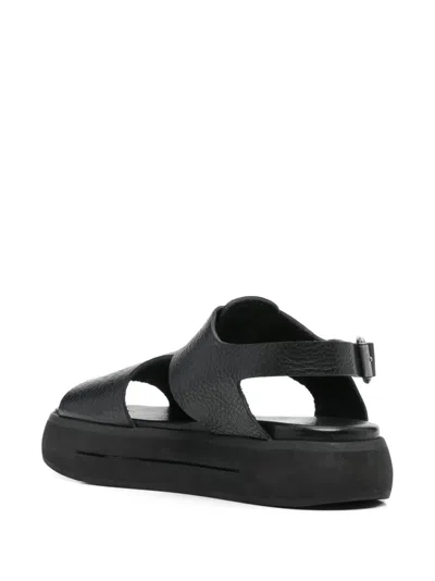 Moma Woman Sandals Black Size 8 Leather In Black