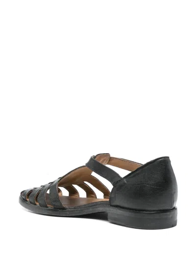 Moma Woman Sandals Black Size 6 Leather In Black