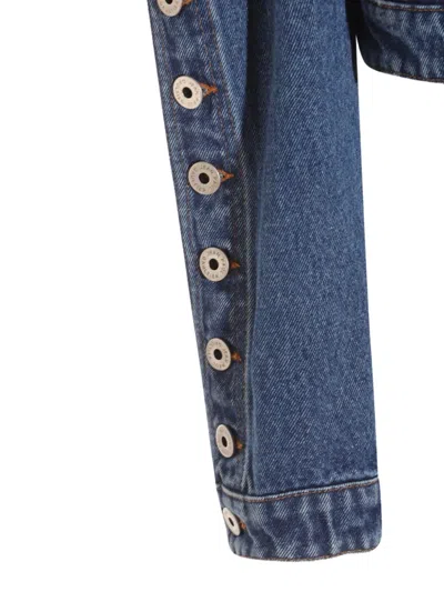 Jean Paul Gaultier Casual Jacket Collared Long Sleeves Chest Pockets In Blue