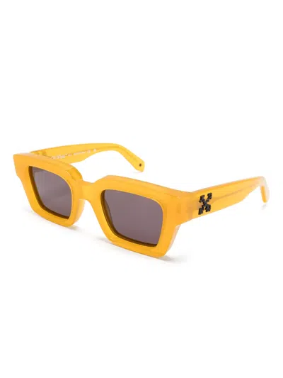 Off-white Eyewear Rectangular-frame Sunglasses In Yellow