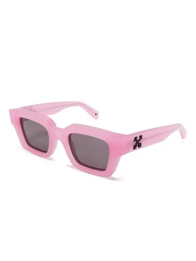 Off-white Eyewear Virgil Sunglasses In Pink