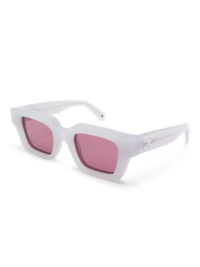 Off-white Eyewear Arrows-plaque Sunglasses In Grey