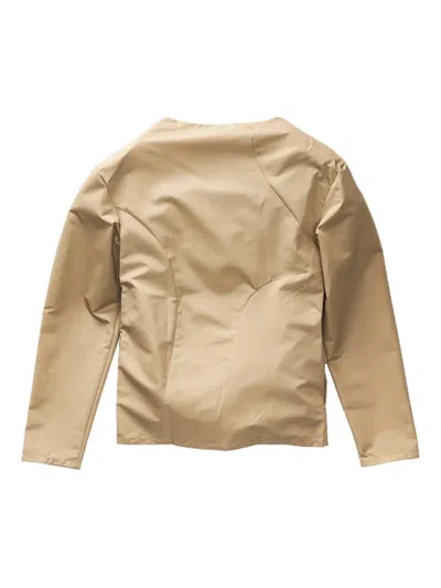 Luar Rhinestone-logo "beige" Blouse In Neutrals