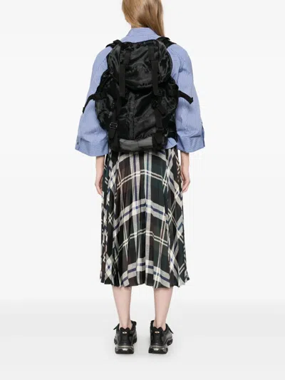 Junya Watanabe Organza Backpack In Black