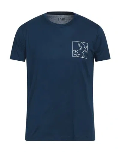 Tombolini Man T-shirt Navy Size Xxl Cotton In Navy