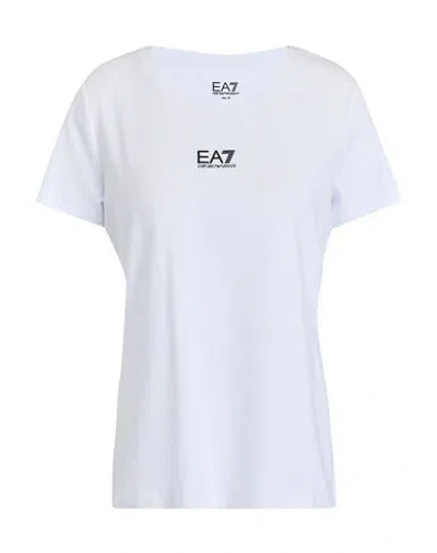 Ea7 Woman T-shirt White Size Xl Cotton, Modal, Elastane In White