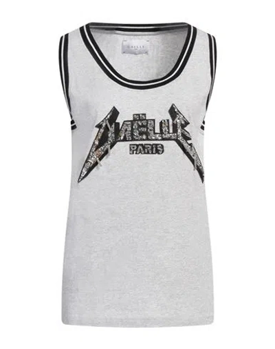 Gaelle Paris Gaëlle Paris Woman T-shirt Light Grey Size 1 Cotton
