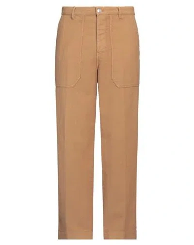 Nine In The Morning Man Pants Camel Size 33 Cotton In Beige