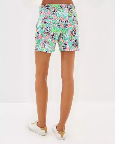 Lilly Pulitzer Lilly Hearts Disney 5" Callahan Mid Rise Short In Multi Lilly Hearts Disney