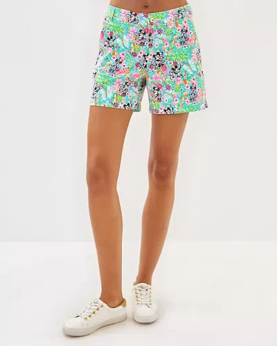 Lilly Pulitzer Lilly Hearts Disney 5" Callahan Mid Rise Short In Multi Lilly Hearts Disney