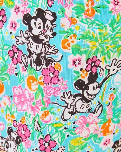 Lilly Pulitzer Lilly Hearts Disney 5" Callahan Mid Rise Short In Multi Lilly Hearts Disney