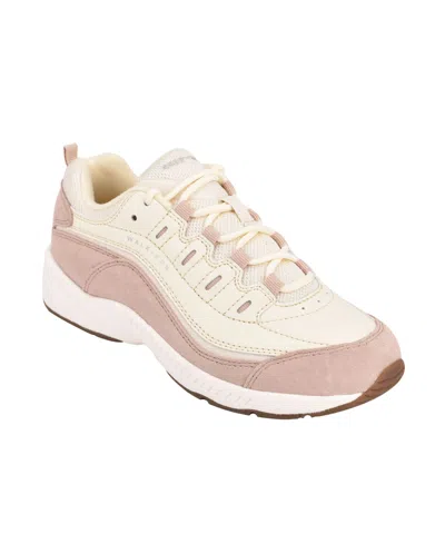 Easy Spirit Romy Sneaker In Beige,light Pink