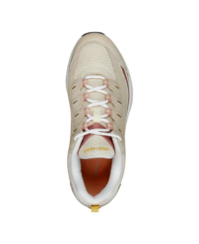 Easy Spirit Romy 25 Womens Padded Insole Running Shoes In Cream,rose Leather
