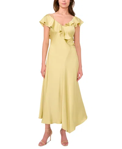 Parker Women's The Bridgette Ruffle-trim Asymmetric-hem Dress In Pistachio