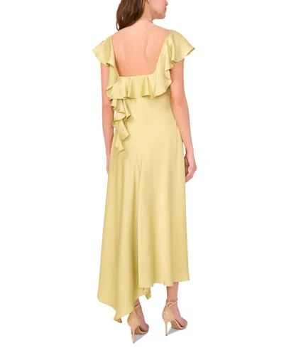 Parker Women's The Bridgette Ruffle-trim Asymmetric-hem Dress In Pistachio